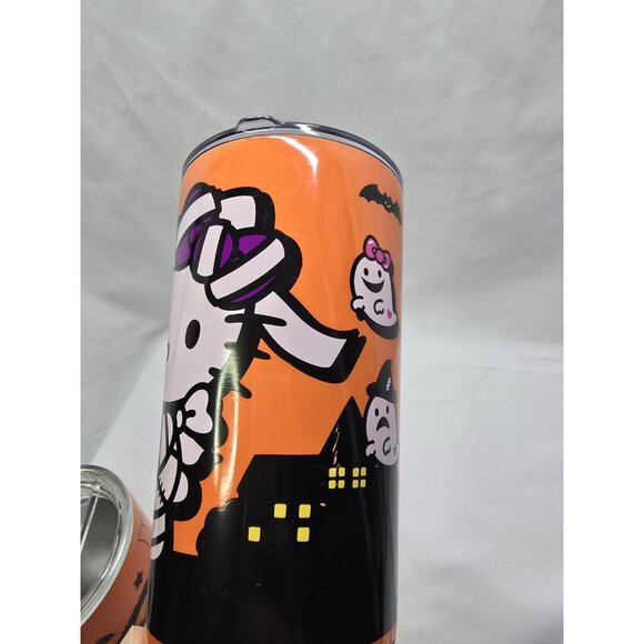 Sanrio Hello Kitty Halloween Black Cat & Mummy Cat Travel Tumbler Set Of 2 - Picture 9 of 16